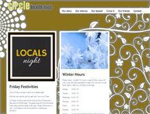 Tablet Screenshot of circlehealthfood.com